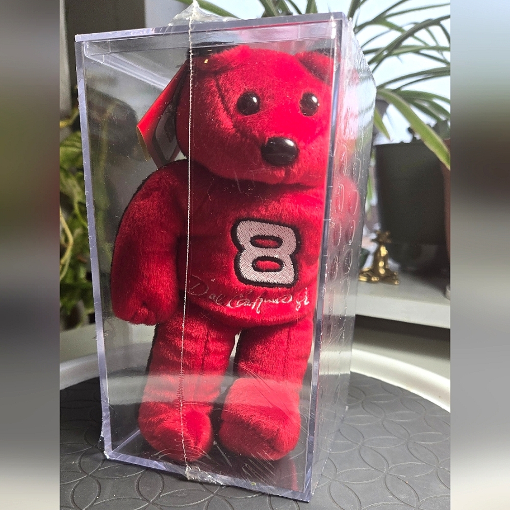 Gold'n Bears Earnhardt Jr and Sr Two Sided Bear Plush in Case